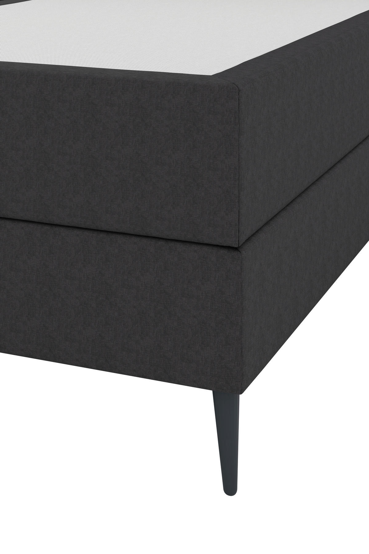 BOXSPRINGBETT 180/200 cm  in Anthrazit  - Anthrazit/Schwarz, KONVENTIONELL, Holzwerkstoff/Kunststoff (180/200cm) - Musterring