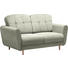 ZWEISITZER-SOFA in Textil Grau - Grau, Design, Holz/Textil (154/90/93cm) - Hom`in ZWEISITZER-SOFA in Textil Grau - Grau, Design, Holz/Textil (154/90/93cm) - Hom`in