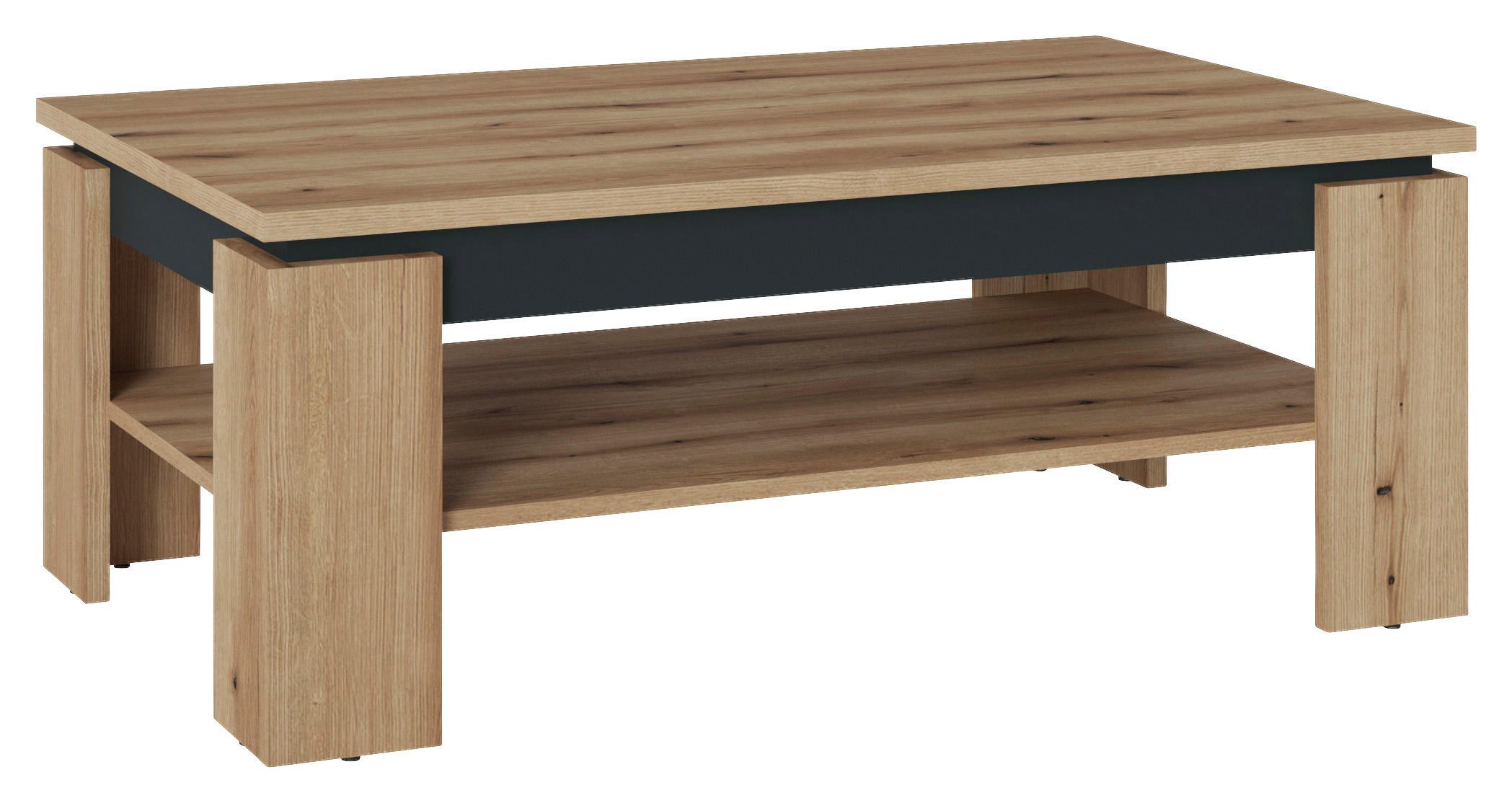 Couchtisch Corte Grau/eiche Dekor B: 110 Cm