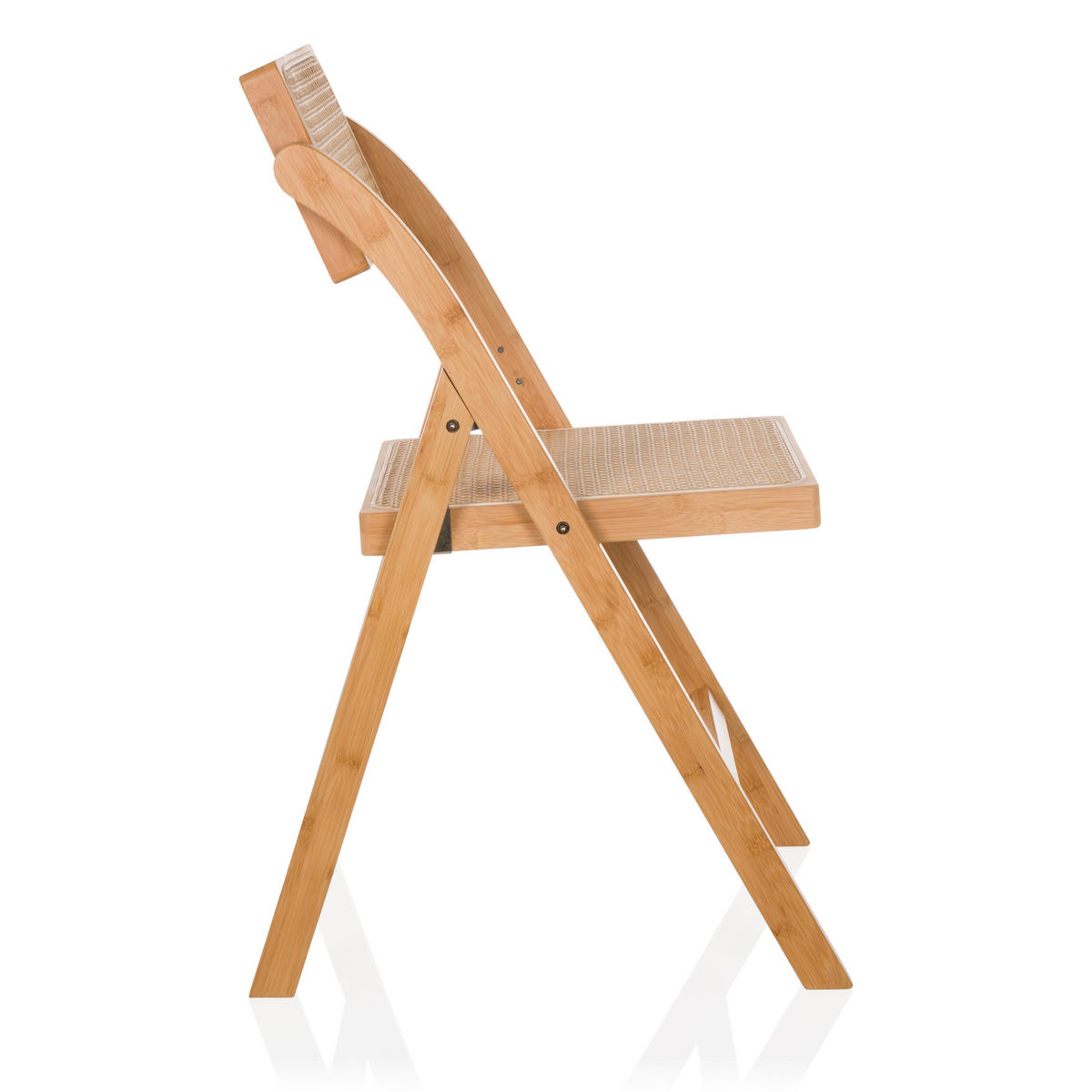 KLAPPSTUHL Bambus, Rattan Braun  - Braun, MODERN, Holz (45,5/83,5/45cm) - Gardenson