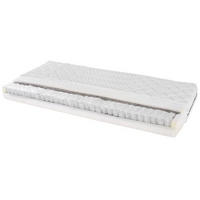 TASCHENFEDERKERNMATRATZE 120/200 cm Höhe ca. 19 cm 7 -Zonen - Weiß, Textil (120/200cm) - Primatex