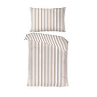 BETTWÄSCHESET 160/210 cm  65 cm/100 cm  - Weiss/Beige, Basics, Textil (160/210cm) - Novel