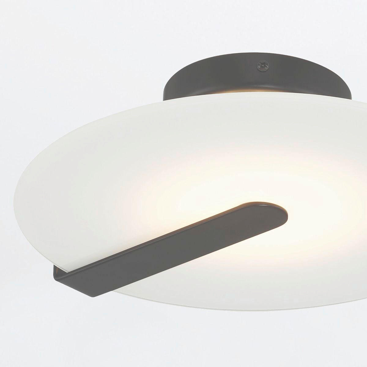 LED-WANDLEUCHTE - Schwarz, Design, Glas/Metall (31/9,2cm) - Elstead Lighting