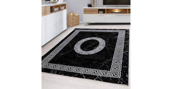 WEBTEPPICH 140/200 cm Plus Schwarz  - Schwarz, Basics, Textil (140/200cm) - Novel