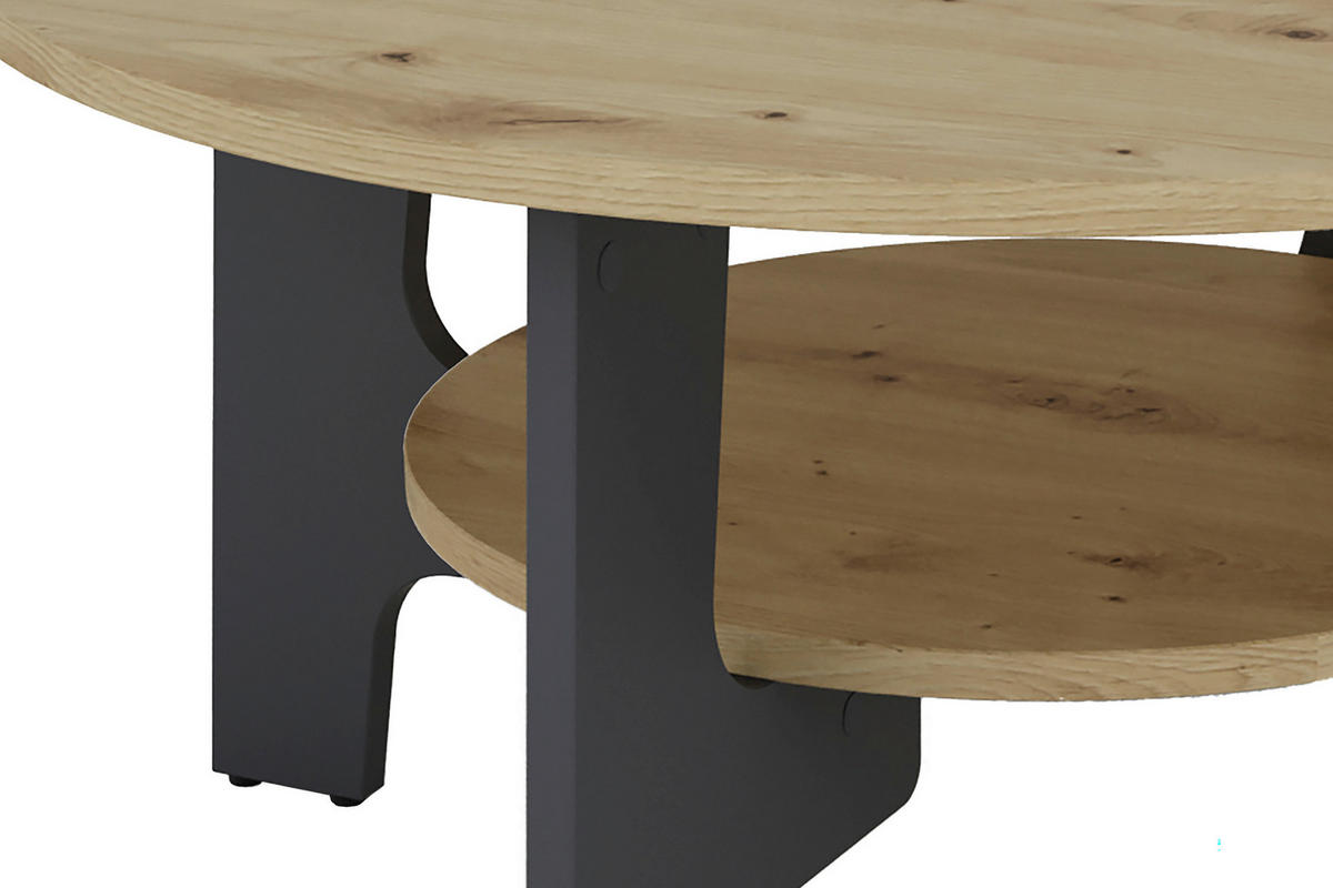 COUCHTISCH in Holzwerkstoff  - Anthrazit/Eiche Artisan, LIFESTYLE, Holzwerkstoff (80/42,5/80cm) - MID.YOU
