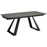 ESSTISCH in Metall, Glas, Keramik 180/90/76 cm  - Schwarz/Grau, MODERN, Glas/Keramik (180/90/76cm) - Livetastic