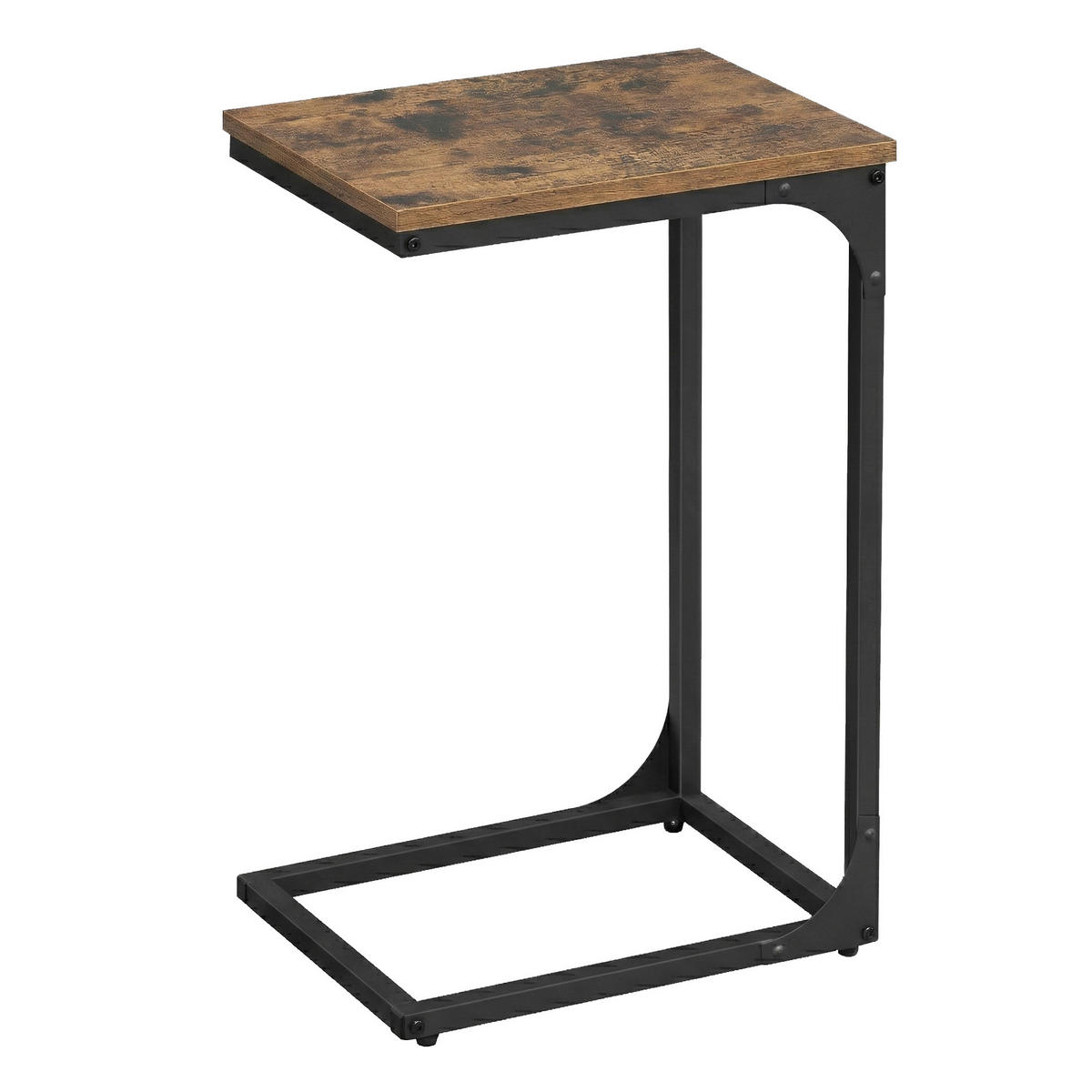 BEISTELLTISCH 40/30/62 cm Braun, Schwarz rechteckig  - Schwarz/Braun, KONVENTIONELL, Holzwerkstoff/Metall (40/30/62cm) - Boxxx