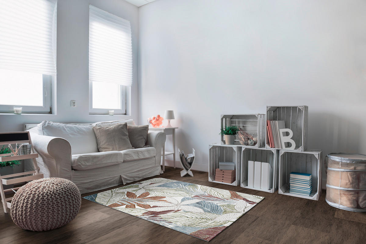 WEBTEPPICH 200/290 cm Catania Creme, Hellgrün, Hellbraun  - Hellbraun/Creme, Trend, Textil (200/290cm)