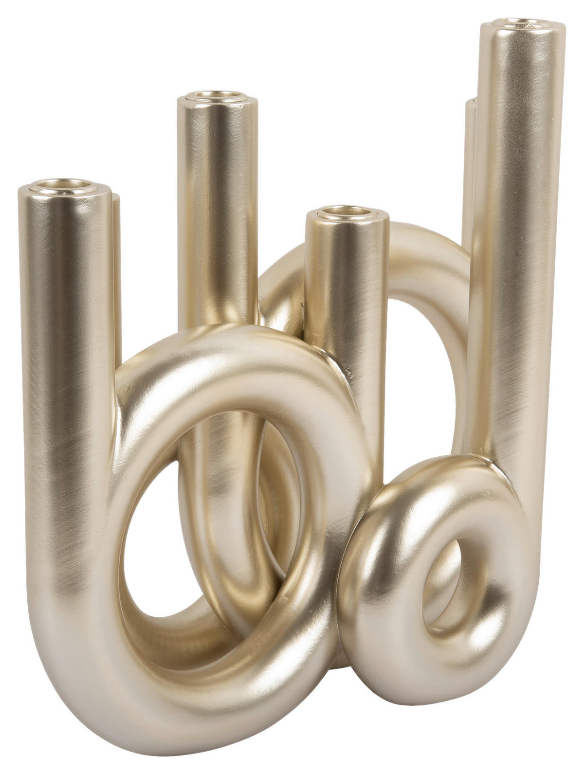 KERZENHALTER - Goldfarben, Basics, Stein (35/32,5/13,5cm) - Present Time