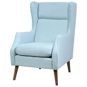 FOTELJ, svetlo modra les, tekstil - svetlo modra, Design, tekstil/les (68/92/104cm) - Carryhome