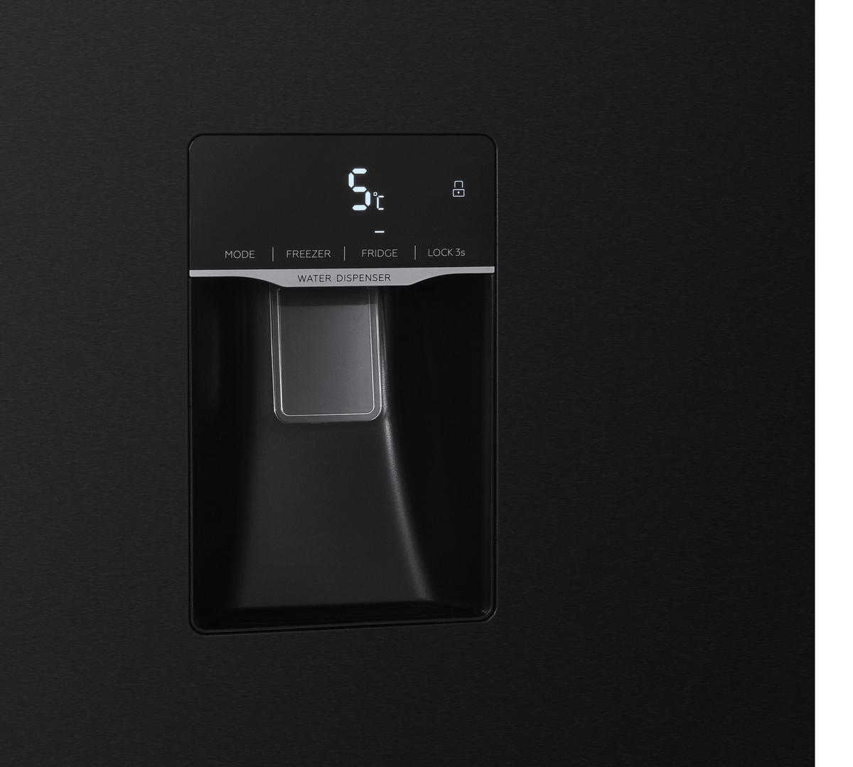 SIDE-BY-SIDE 91/177/59 cm AC178BSWS-16  - Schwarz, Trend, Glas/Kunststoff (91/177/59cm) - Respekta