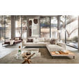 ECKSOFA in Leinwand Naturfarben  318/271 cm  - Schwarz/Naturfarben, Design, Textil/Metall (318/271cm) - Emilio Belluti