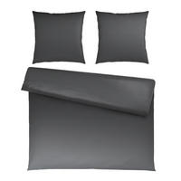 BETTWÄSCHE Satin 200/200 cm  - Anthrazit, Textil (200/200cm) - Novel