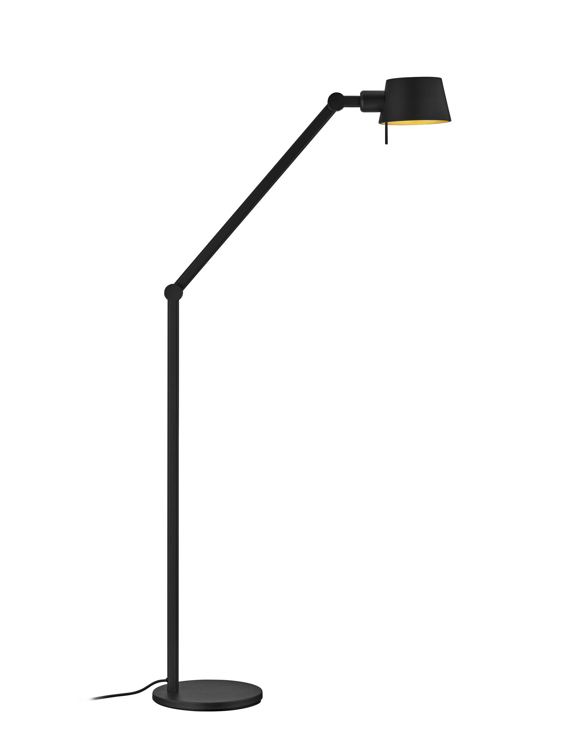 STEHLEUCHTE    - Schwarz, Basics, Metall (93-173cm) - Hell