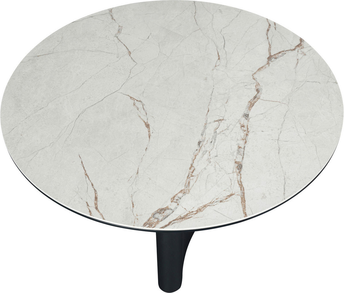 COUCHTISCH 80/80/42 cm rund Anthrazit, Beige  - Anthrazit/Beige, Design, Keramik/Holzwerkstoff (80/80/42cm) - Dieter Knoll