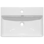 WASCHBECKEN 61/13/42 cm  - Weiß, Basics, Keramik (61/13/42cm) - Linea Natura