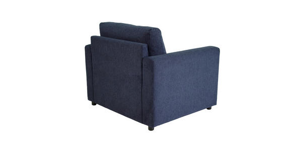 SCHLAFSESSEL Webstoff Dunkelblau    - Schwarz/Dunkelblau, KONVENTIONELL, Textil (104/85/90cm) - Xora