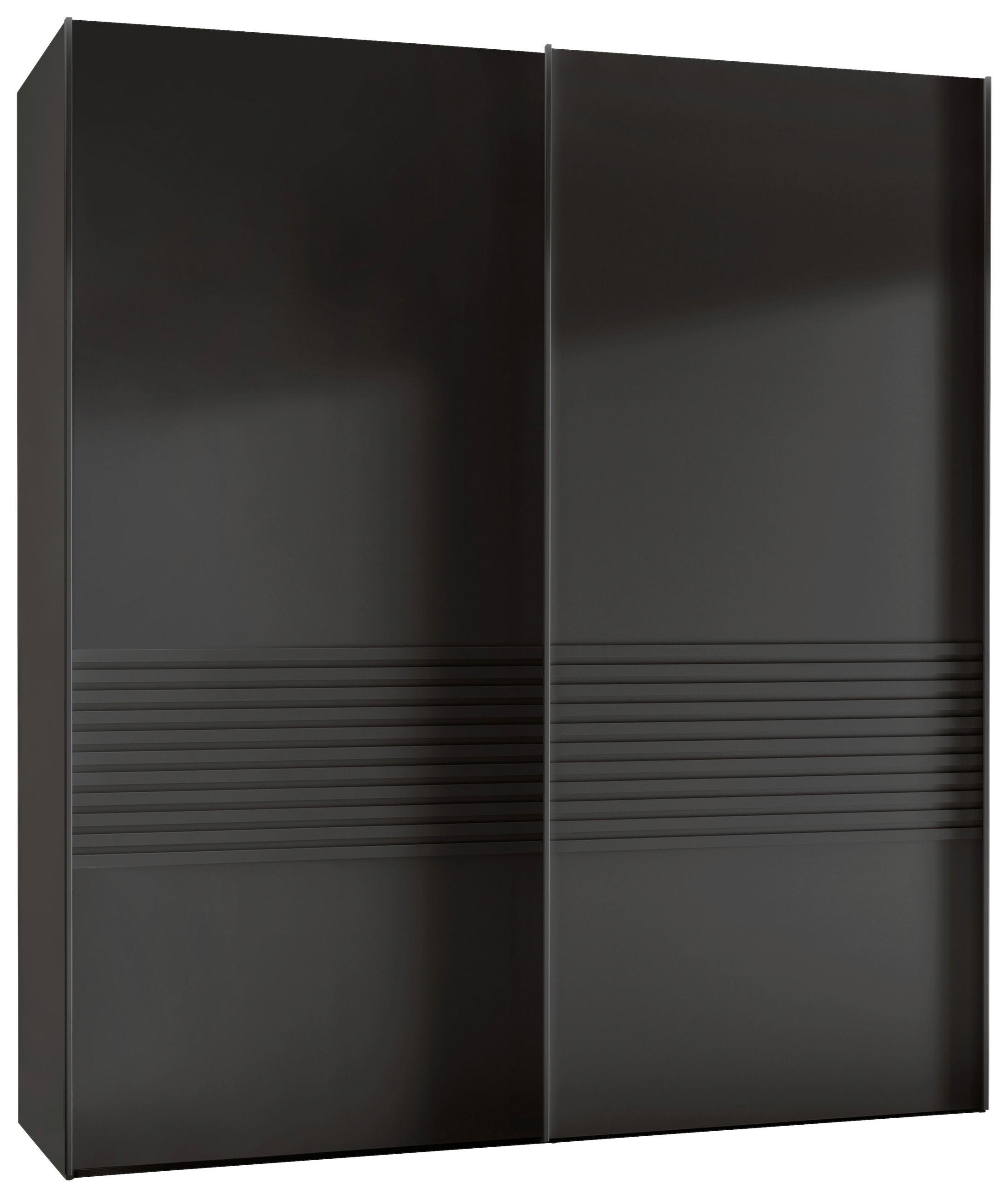 SCHWEBETÜRENSCHRANK Graphitfarben  - Graphitfarben, Design, Holzwerkstoff/Metall (200/236/67cm) - Novel