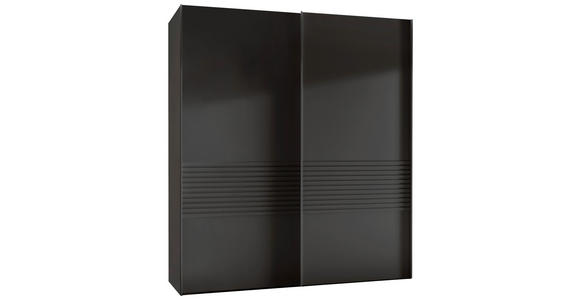 SCHWEBETÜRENSCHRANK 200/217/67 cm 3-türig Graphitfarben  - Graphitfarben, Design, Holzwerkstoff/Metall (200/217/67cm) - Novel