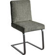 SCHWINGSTUHL  in Stahl Chenille  - Beige/Schwarz, Design, Textil/Metall (46/92/60cm) - Dieter Knoll