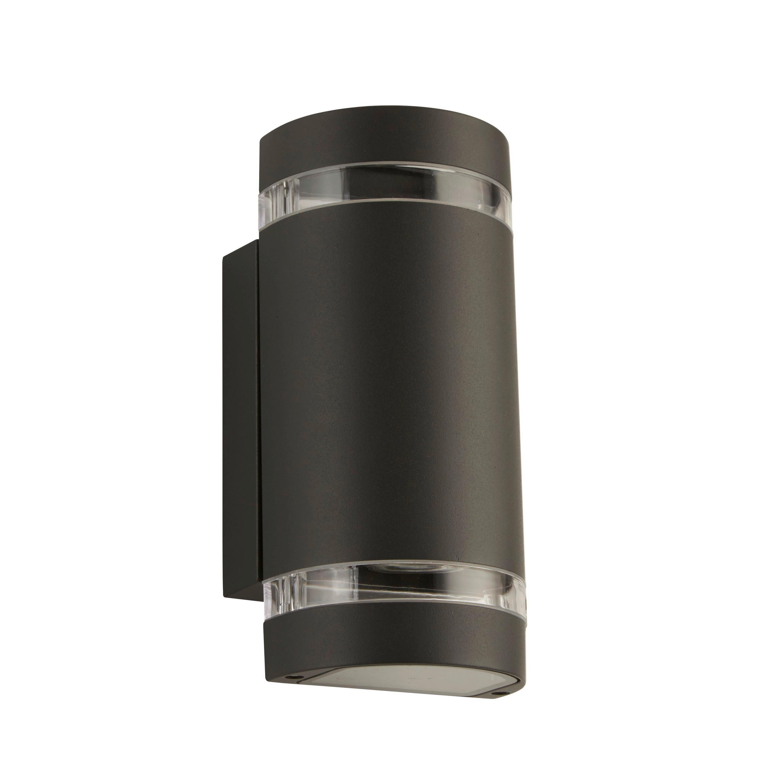 LED-UTOMHUSLAMPA - grå, Basics, metall/glas (12/24cm)