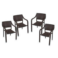 STAPELSTUHL Aluminium Grau  - Grau, MODERN, Kunststoff/Metall (57/82/66cm) - Gardenson