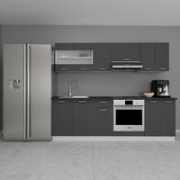ARBEITSPLATTE 100/2,8/60 cm  - Anthrazit, Konventionell, Holzwerkstoff (100/2,8/60cm) - MID.YOU