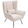 SESSEL in Cord Naturfarben  - Schwarz/Naturfarben, Design, Textil/Metall (90/112/94cm) - Pure Home Lifestyle