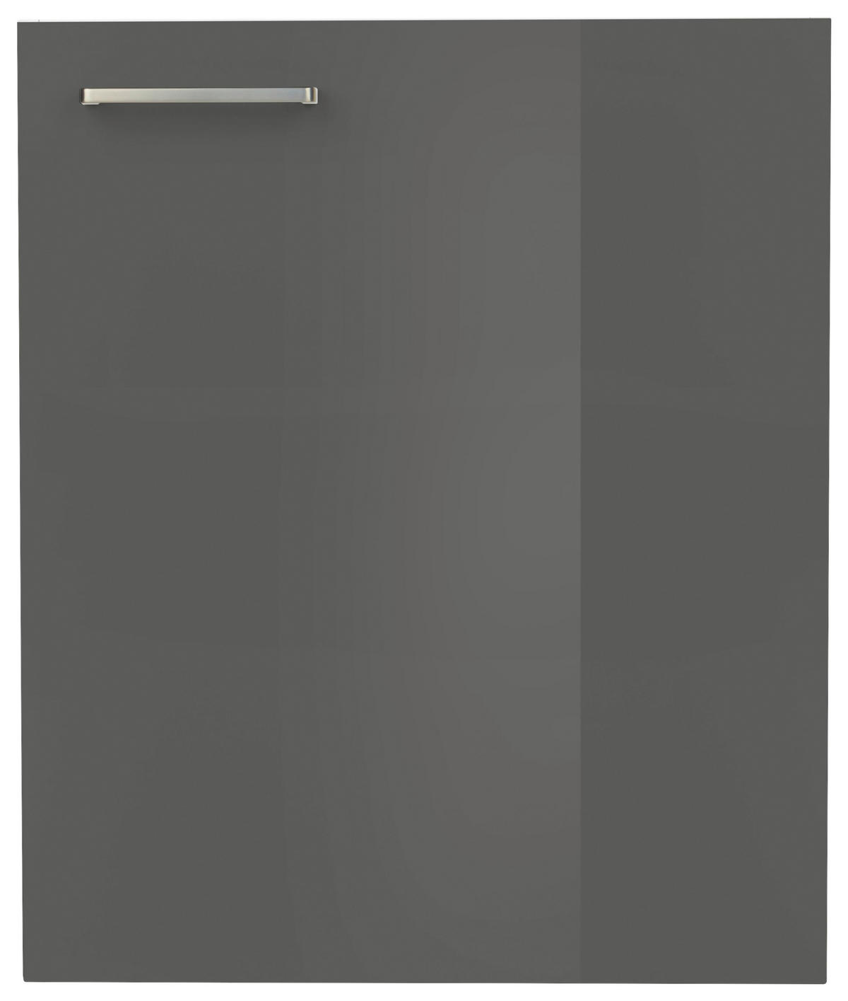 KÜCHENSCHRANKFRONT 60/72/1,9 cm  in Schieferfarben  - Schieferfarben/Edelstahlfarben, MODERN, Holzwerkstoff/Metall (60/72/1,9cm) - Nobilia