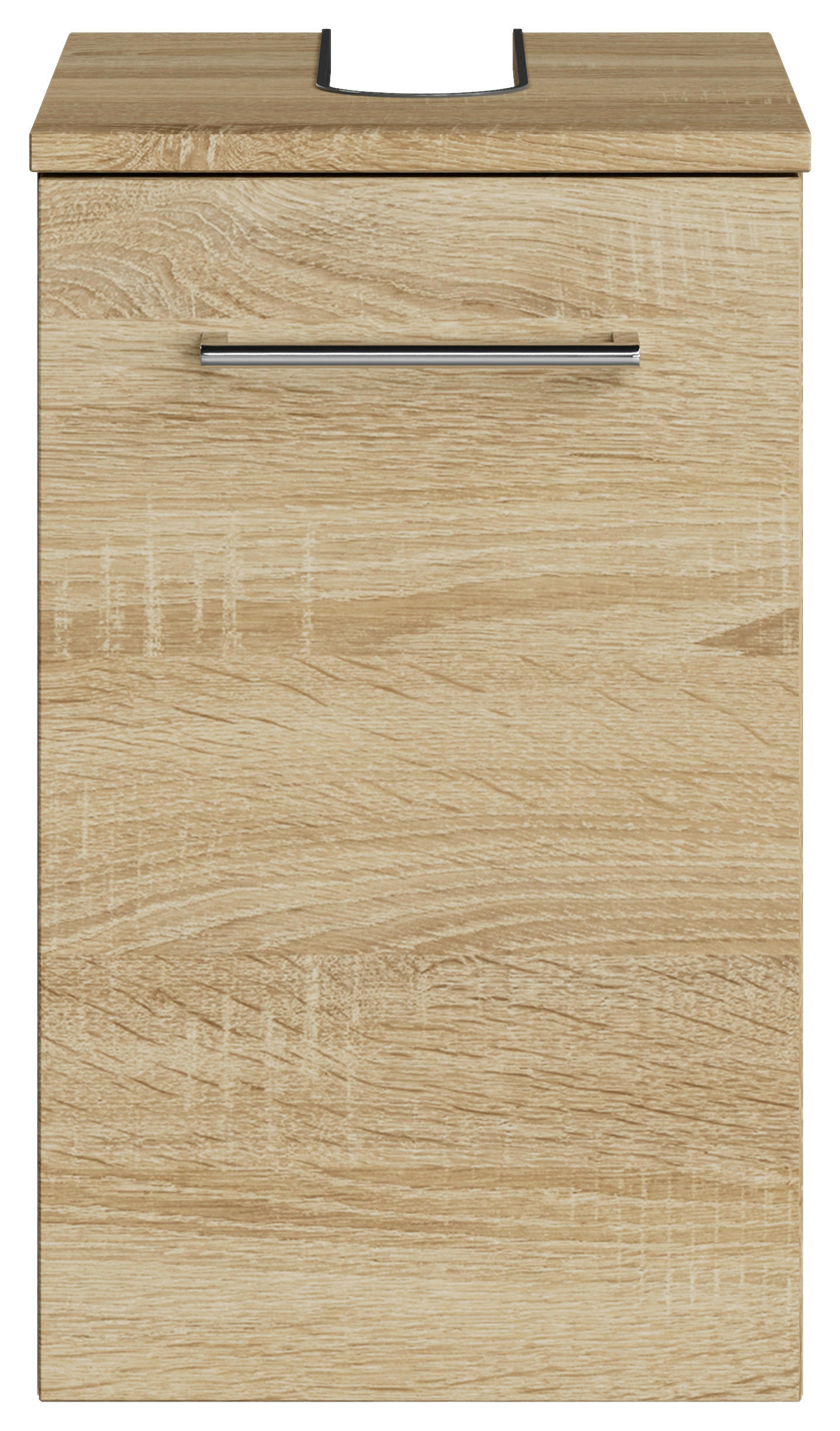 WASCHBECKENUNTERSCHRANK 30/49,8/38,3 cm  - Chromfarben/Eiche Bianco, KONVENTIONELL, Holzwerkstoff/Metall (30/49,8/38,3cm) - Sadena