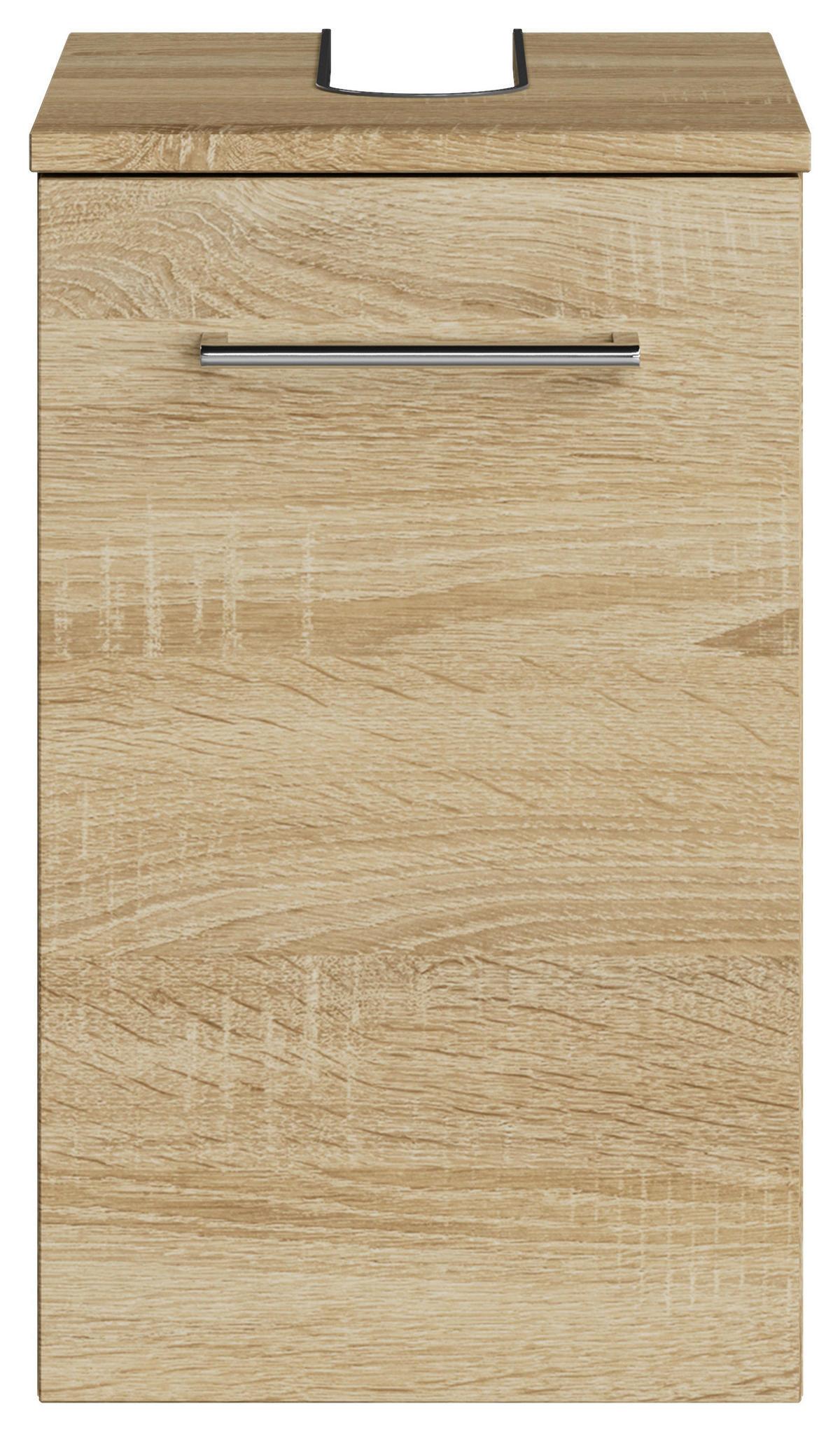 WASCHBECKENUNTERSCHRANK 30/49,8/38,3 cm  - Chromfarben/Eiche Bianco, KONVENTIONELL, Holzwerkstoff/Metall (30/49,8/38,3cm) - Sadena