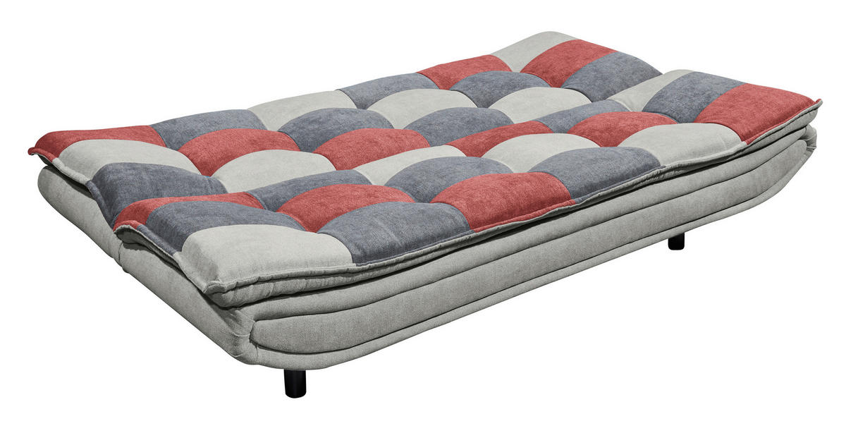 SCHLAFSOFA  in Mikrovelours Schlammfarben, Beere, Dunkelgrau  - Schlammfarben/Beere, Basics, Kunststoff/Textil (188/90/89cm) - MID.YOU