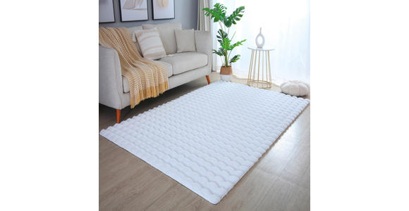 HOCHFLORTEPPICH 80/150 cm Ambiance Weiß - Weiß, Basics, Textil (80/150cm) - Novel