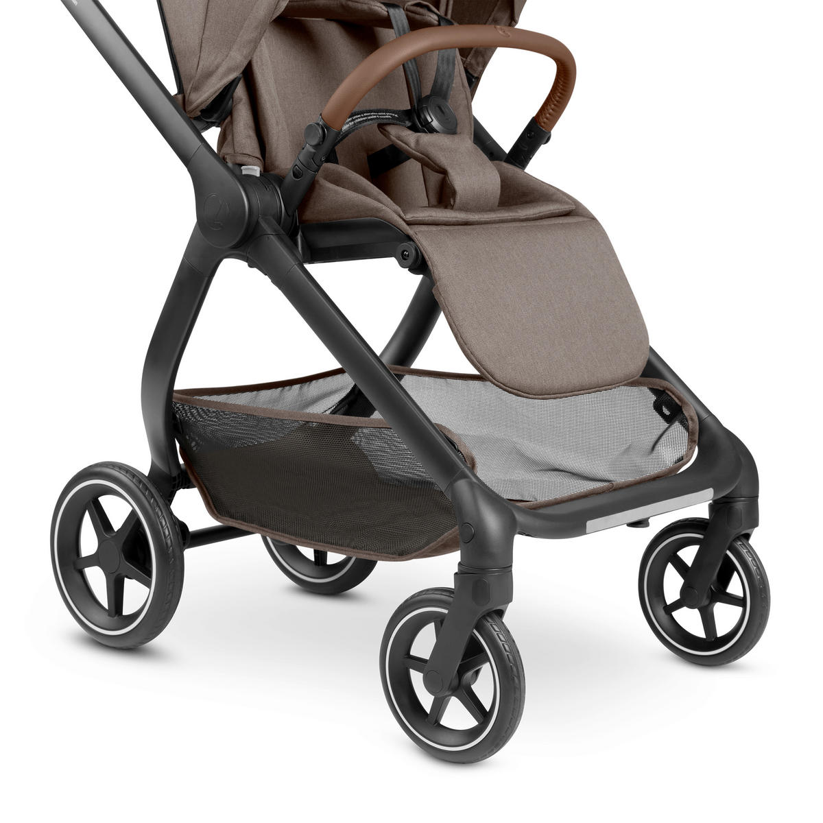 KINDERWAGENSET  City Life All in One Set  Nature  - Graubraun/Schwarz, Basics, Textil/Metall (82/52/107,5cm) - ABC Design