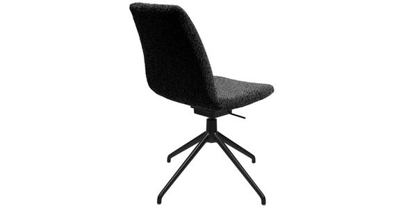 STUHL in Aluminium Flachgewebe Metall, Textil - Anthrazit/Schwarz, Design, Textil/Metall (46/85-88/55cm) - Johann Jakob