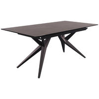 ESSTISCH in Metall, Glas, Keramik 180-230/95/76 cm  - Schwarz/Grau, Design, Glas/Keramik (180-230/95/76cm) - Novel