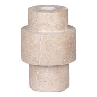 KERZENHALTER - Beige, Basics, Stein (7/10cm)