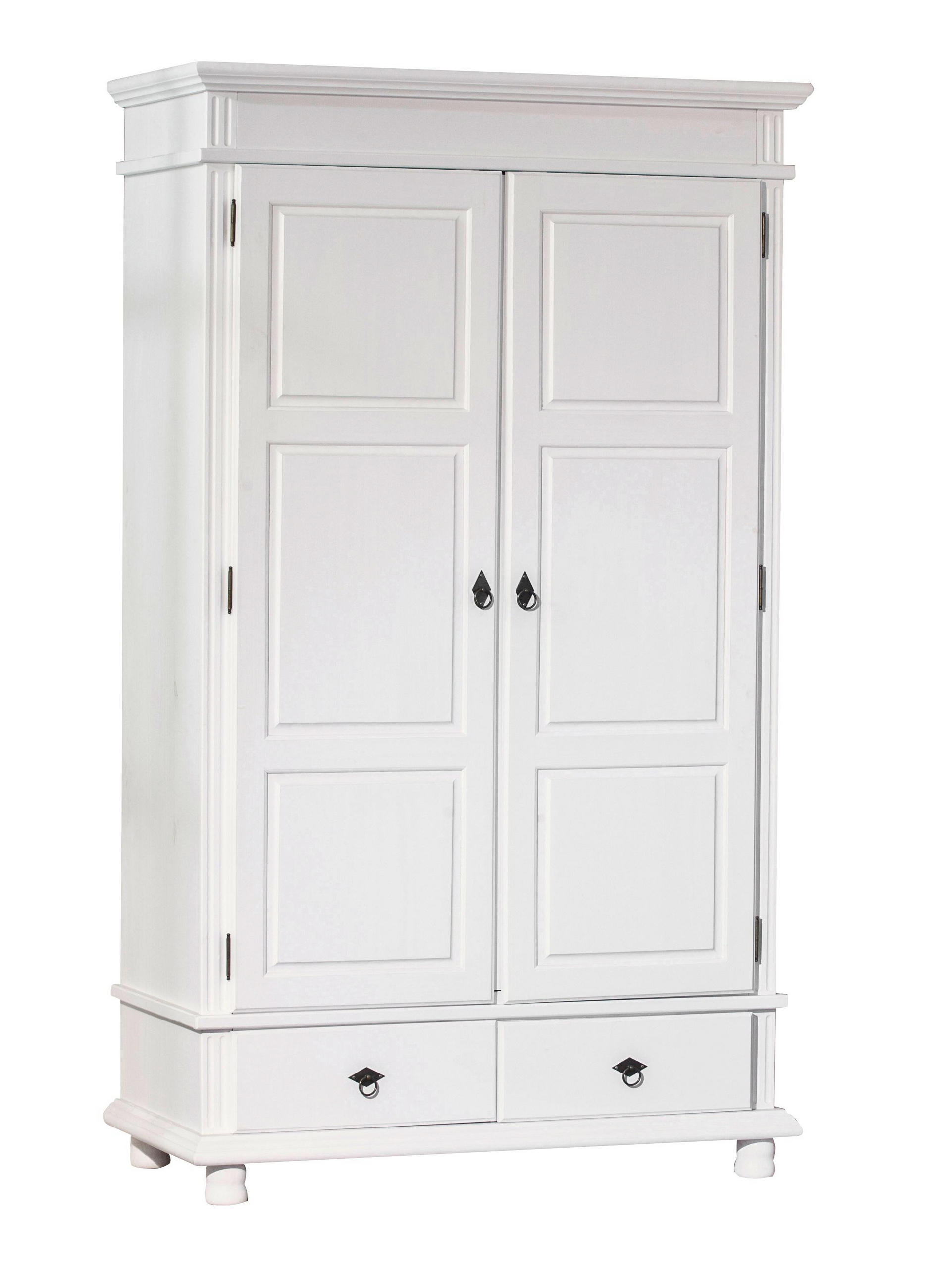 Drehtürenschrank in Weiß