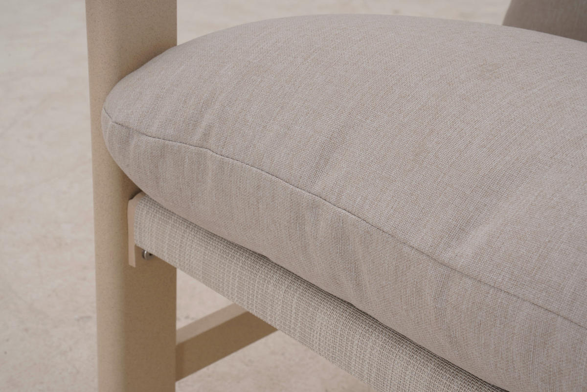 GARTENSET 4-teilig  - Beige/Hellgrau, Design, Glas/Textil - Ambia Garden