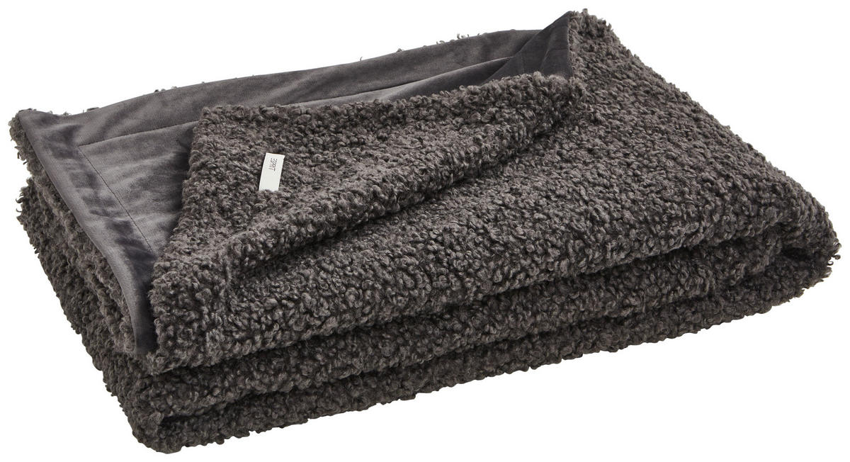 PLÉD, polyester, 130/170 cm - antracitová, Basics, textil (130/170cm) - Esprit