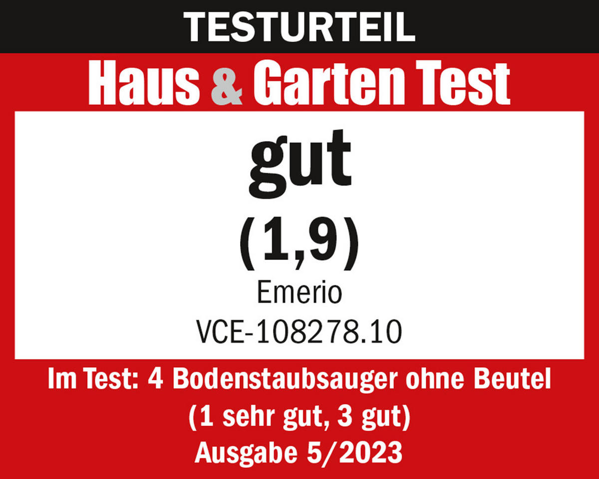 BODENSTAUBSAUGER VCE-108278.10  - Blau/Schwarz, Basics, Kunststoff (31,5/42/25,5cm) - EMERIO