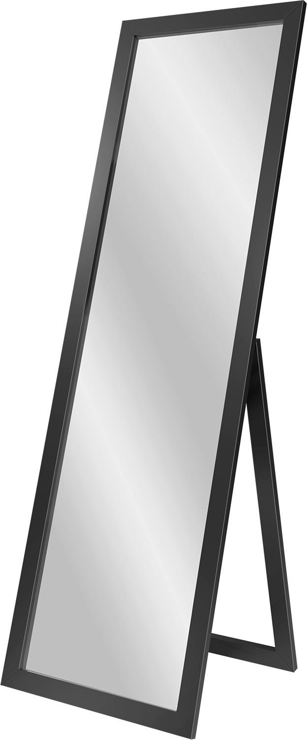 DEKOSPIEGEL  46/146 cm   in rechteckig  - Schwarz, Basics, Glas/Holz (46/146cm)