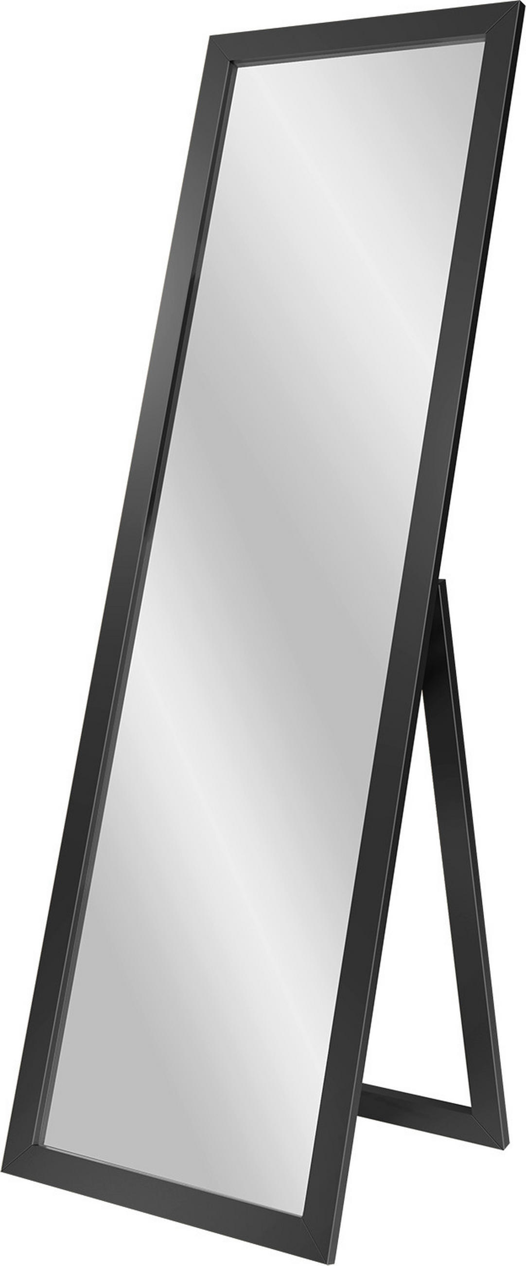 DEKOSPIEGEL  46/146 cm   in rechteckig  - Schwarz, Basics, Glas/Holz (46/146cm)