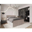BOXSPRINGBETT 180/200 cm  in Beige  - Beige/Schwarz, KONVENTIONELL, Kunststoff/Textil (180/200cm) - Carryhome