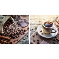 GLASBILD Kaffee  - Multicolor, Basics, Glas (20/40/1,40cm) - Euroart