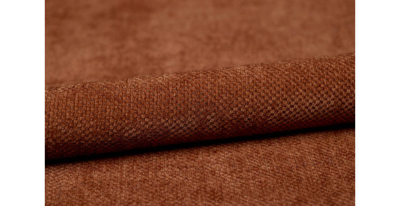 ECKSOFA Rostfarben Flachgewebe - Rostfarben/Schwarz, KONVENTIONELL, Textil/Metall (252/162cm) - Carryhome