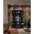 HIGHBOARD Mosel Weinschrank, 120/200/58 cm,  - Schwarz, KONVENTIONELL, Holzwerkstoff/Metall (120/200/58cm) - Carryhome