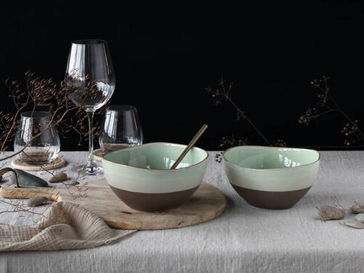 SCHALE   - Salbeigrün, Trend, Keramik - Creatable