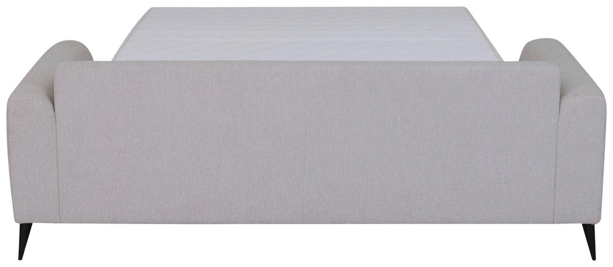 ROZKLADACIA POHOVKA, textil, béžová - čierna/béžová, Modern, kov/textil (219/92/101cm) - Livetastic