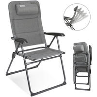 CAMPINGSESSEL - Schwarz/Grau, Basics, Textil/Metall (61/104/70cm) - Modante